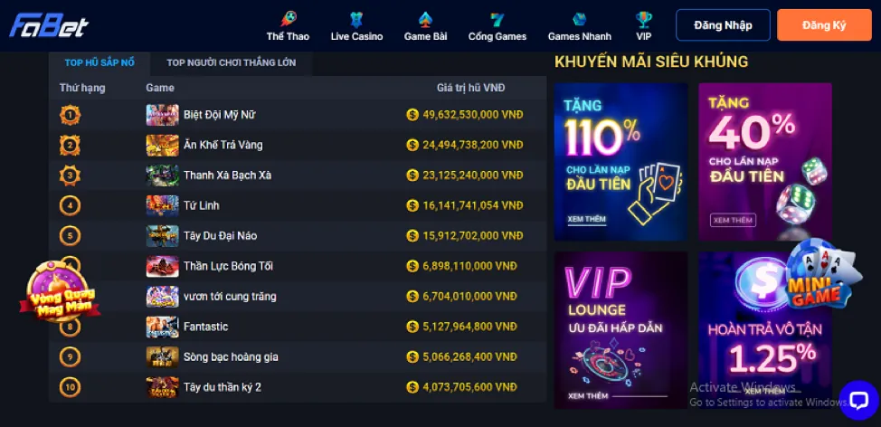 Giao diện cá cược đá gà trực tuyến qh88 login